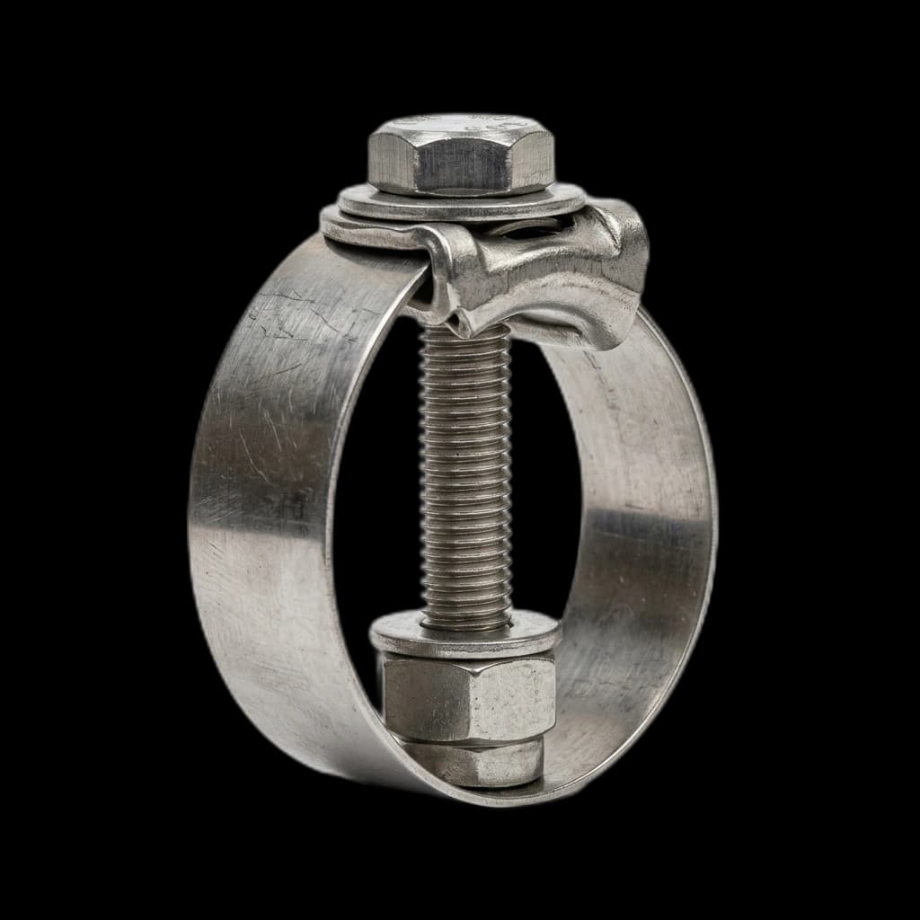 Stainless steel single bolt clamp supplied in the UAE