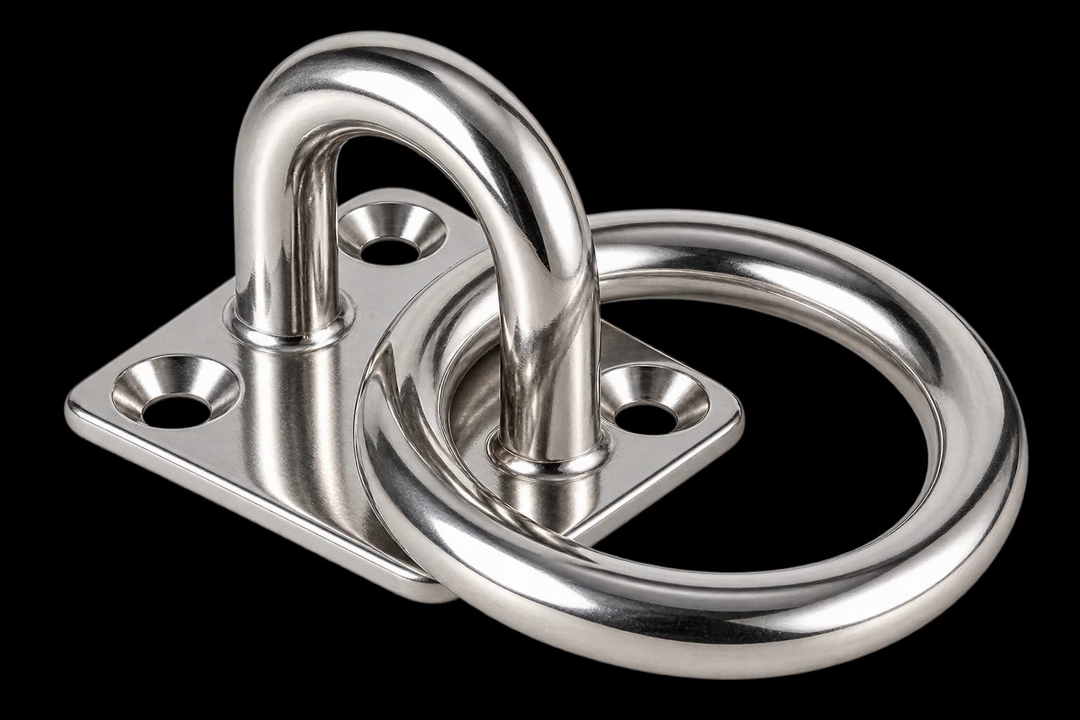 Square Plate With Ring