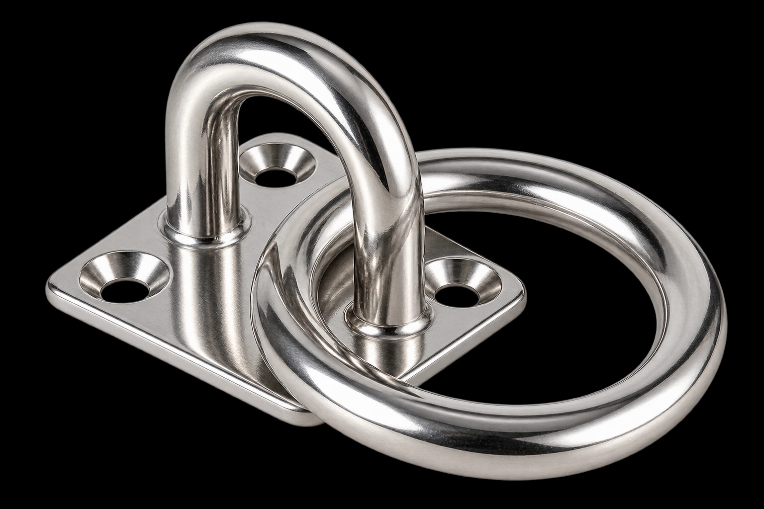 Square Plate With Ring